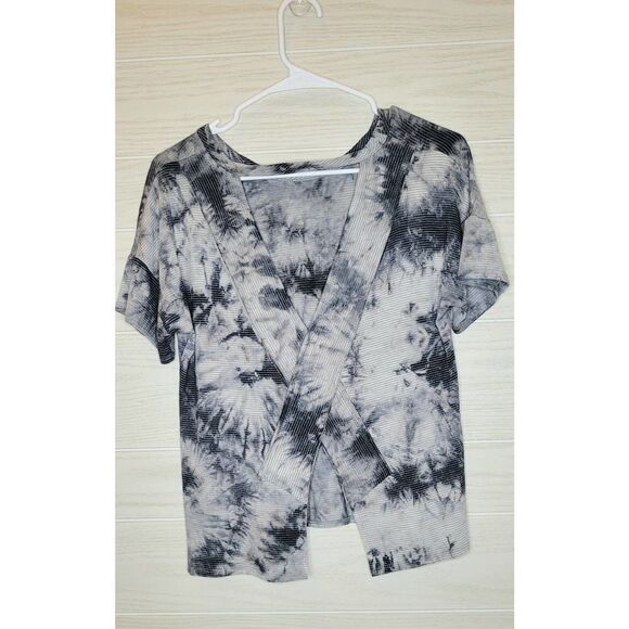 Lazy Sunday Anthropology Black Tie Die Tee Small - Picture 2 of 5